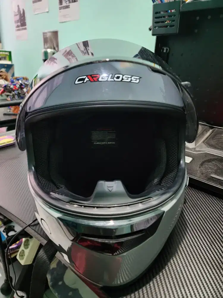 Helm Cargloss Fullface plus Intercom Retouch X3 Tanah Tinggi Tangerang