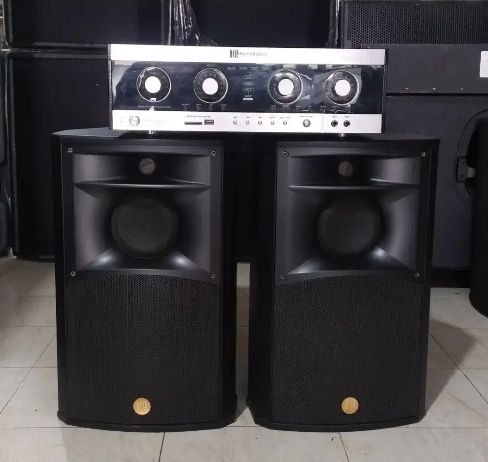 1 Set Amplifier karoke Martin Roland Ka-3700 SamaSpeaker Martin Roland