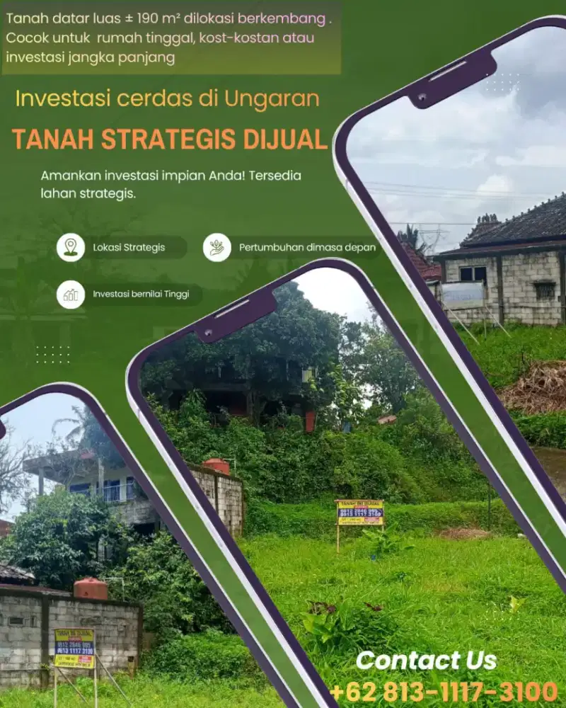 DIJUAL TANAH KAVLING TERMURAH DAN STRATEGIS DI UNGARAN