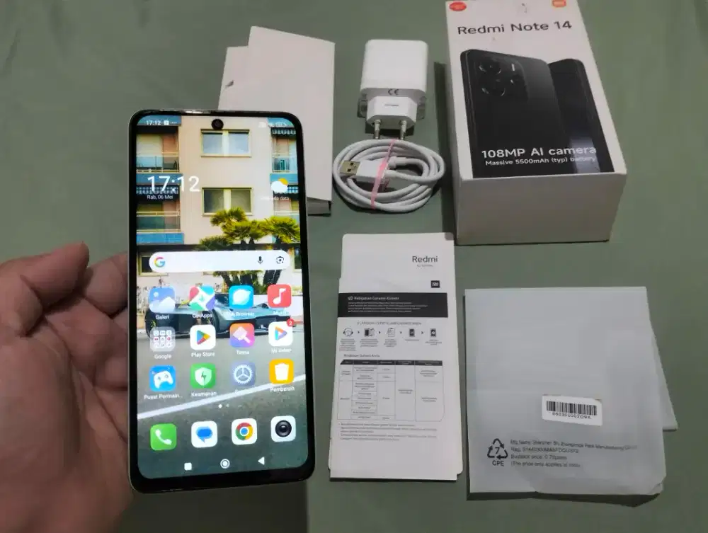 BU XIAOMI NOTE 14 RAM 8GB +4GB/ 128GB 4G 6,67in 108MP NFC 5500Mah G99
