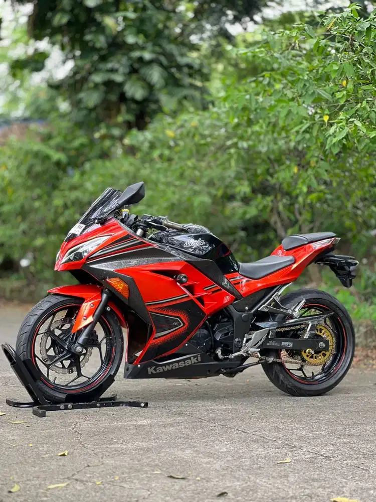 KAWASAKI NINJA 250 FI ABS OLD ORANGE 2014 KM 19K PAJAK ON SIAP GASPOL