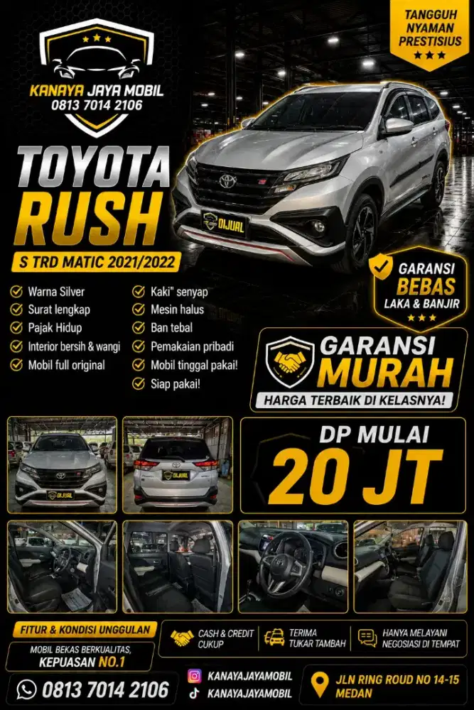 Toyota Rush S TRD Matic 2021/2022 Garansi bebas laka dan banjir