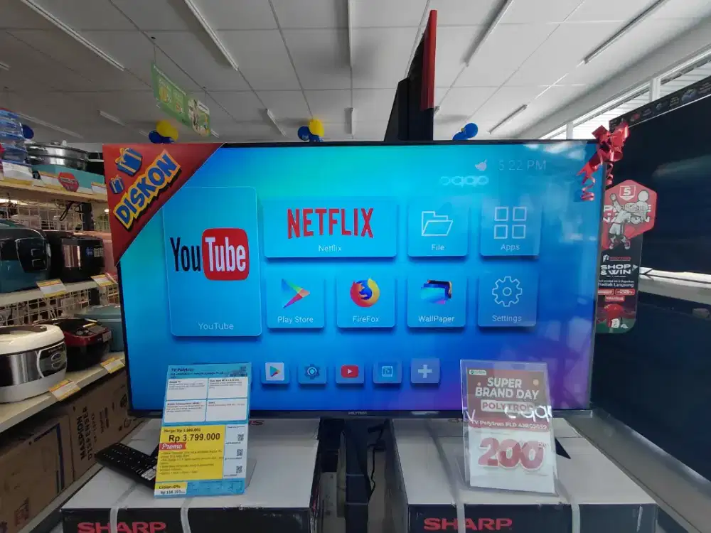 TV POLYTRON 43 Inch Google TV 60 watt