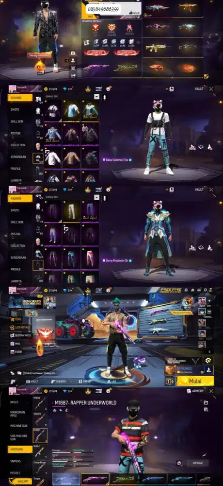 JUAL AKUN FF MINAT LANGSUNG CHET ADMIN