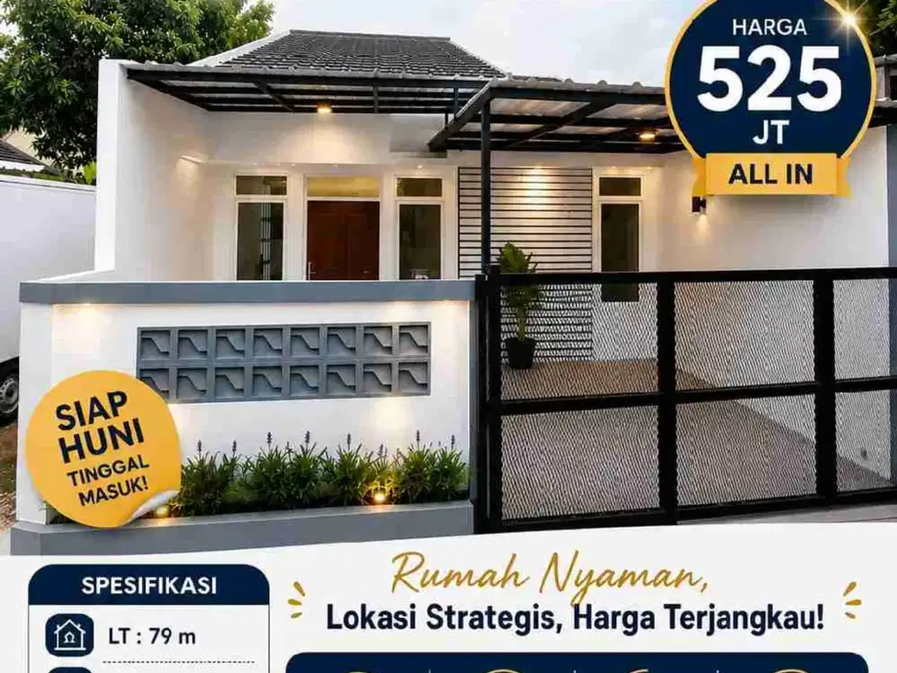 RUMAH SIAP HUNI 1 LANTAI DI PONDOK PETIR DEPOK