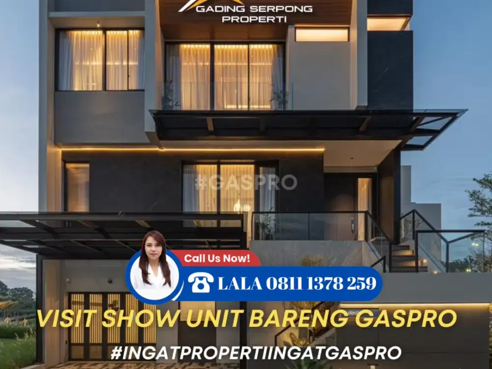 Rumah Modern Tropical Lebar 11 di Summarecon Serpong