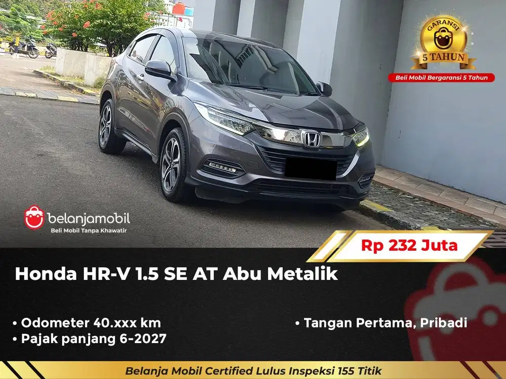 [ GARANSI 5TH ] Honda HR-V HR V HRV 1.5 SE AT Abu Metalik 2021/2022