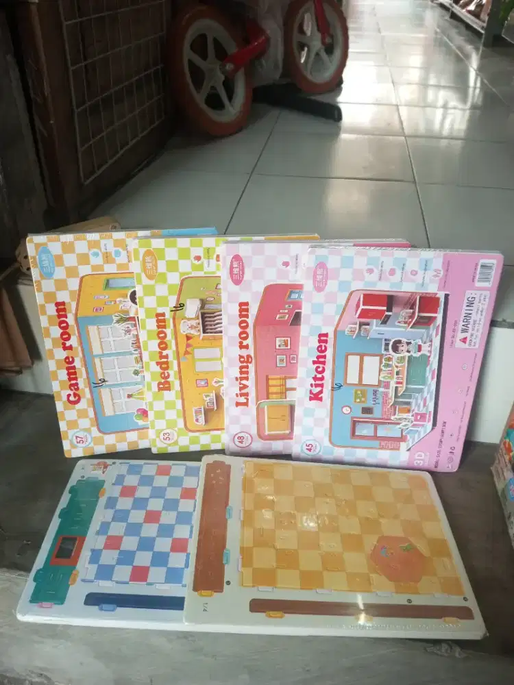 Mainan anak paper craft 3d puzzle besar
