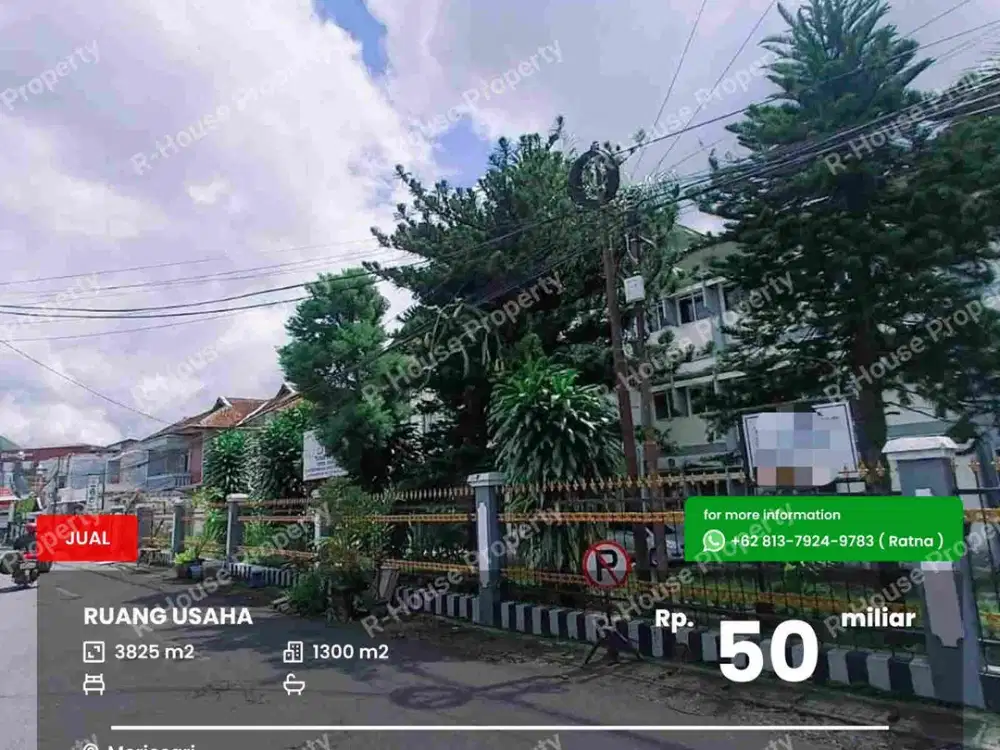 Lahan dan bangunan luas Merjosari