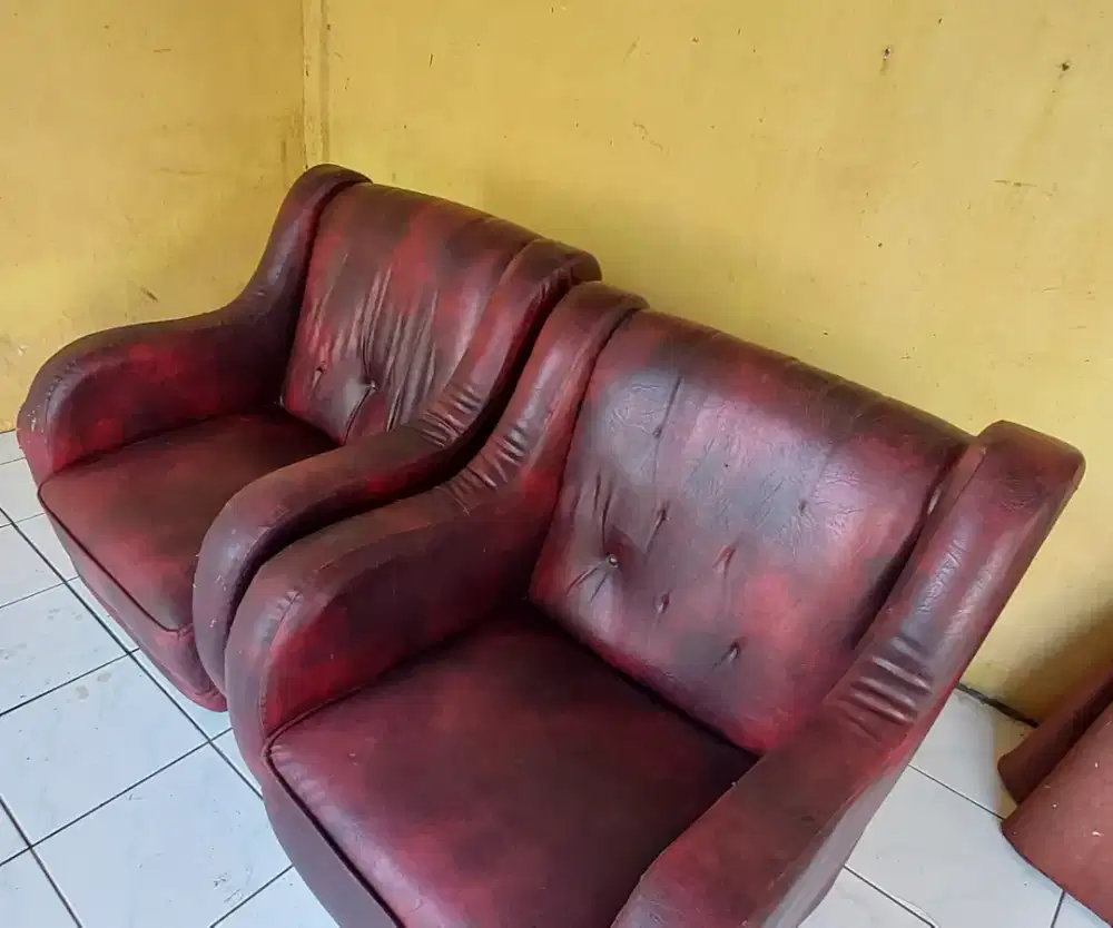 Kursi Sofa Ruang Tamu 2 buah Bahan oscar