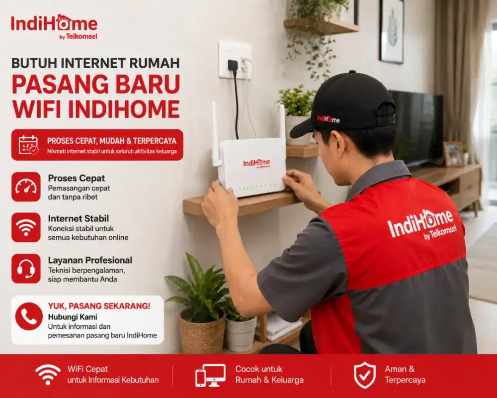 Melayani pasang baru wifi indihome