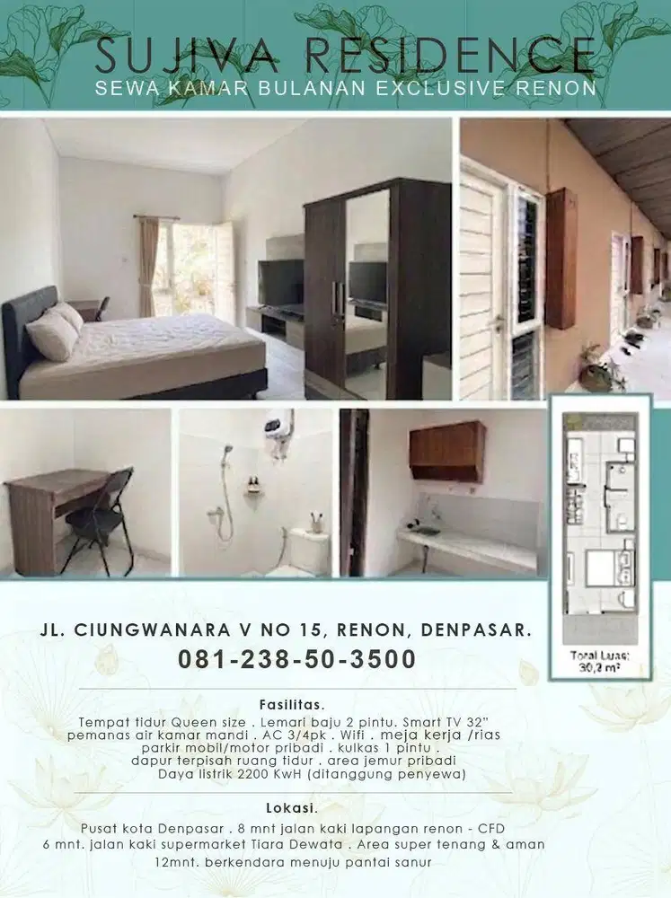 Sewa Kamar Exlusive Renon (KOS)