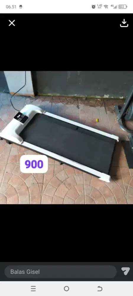 Alat olahraga lari fitnes gym Treadmill elektrik