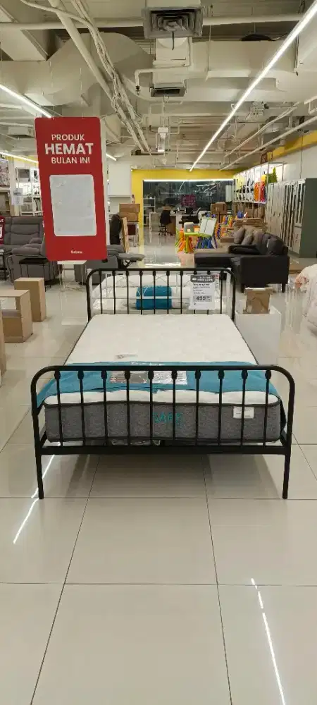 Bianca Metal Bed Black 120x120