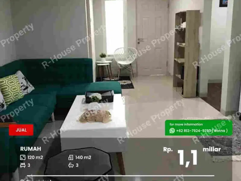 Rumah semi furnished Sawojajar 1