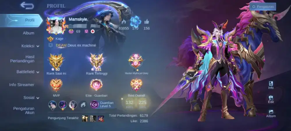 Akun ml pribadi ex imo
