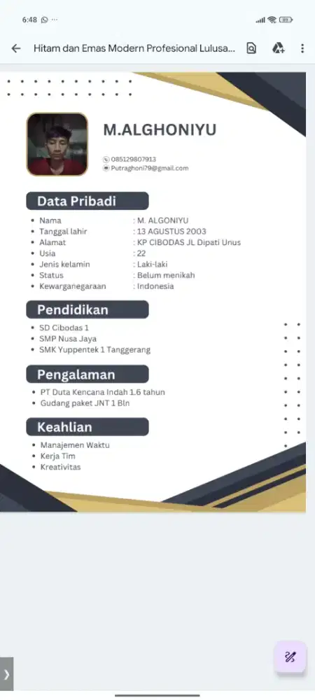 Mencari pekerjaan