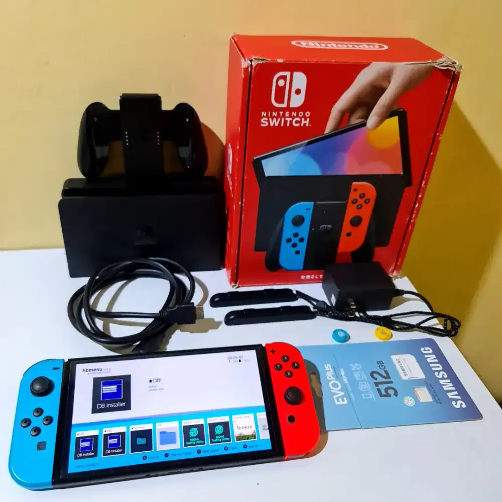 Nintendo switch oled CeF w 512 GB fulshet