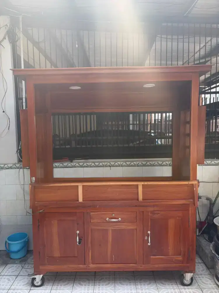 Gerobak kayu untuk jualan