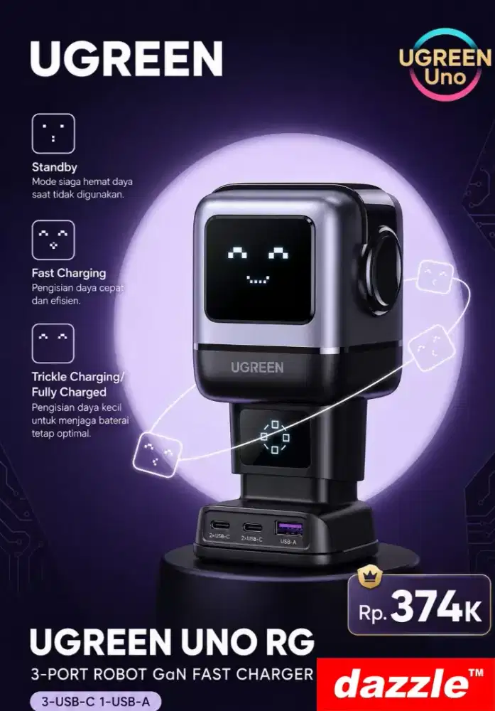 Tc ugreen nexode gan 65 Watt robot gray