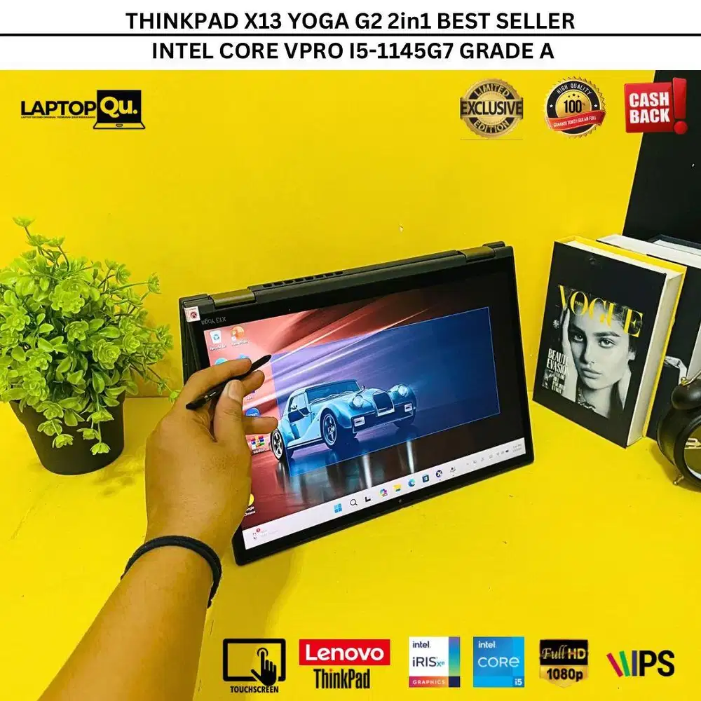 THINKPAD X13 YOGA G2 2IN1 i5-1145G7 RAM 16GB/SSD 256GB/GRADE A