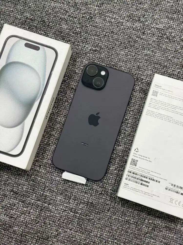 iphone 15 128gb ibox bh 99% garansi on fullset original