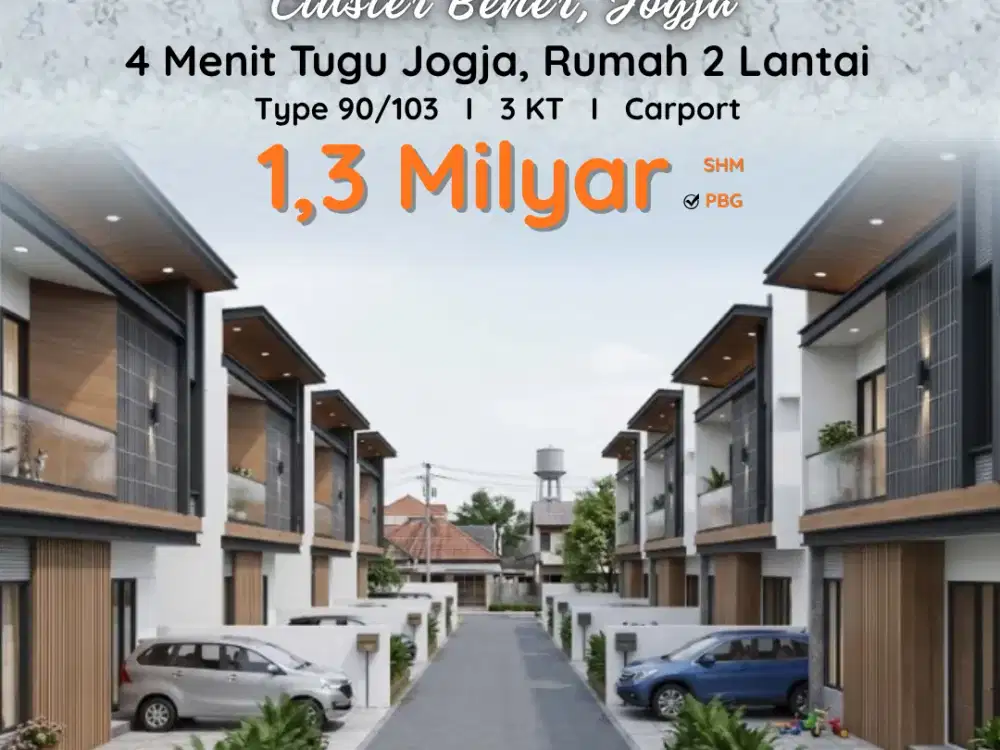 4 Menit Tugu Jogja, Rumah di Bener, Tegalrejo : SHM