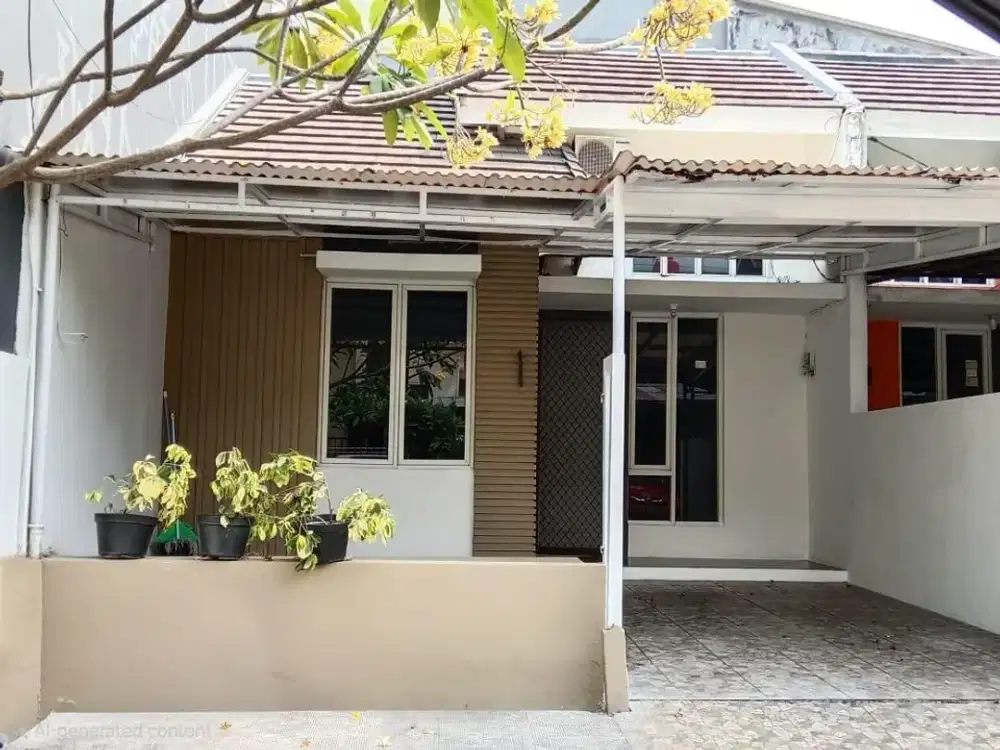 Rumah Hadap Utara Semi Furnished Kitchen Set 3 Kamar di Ciputat Tangsel