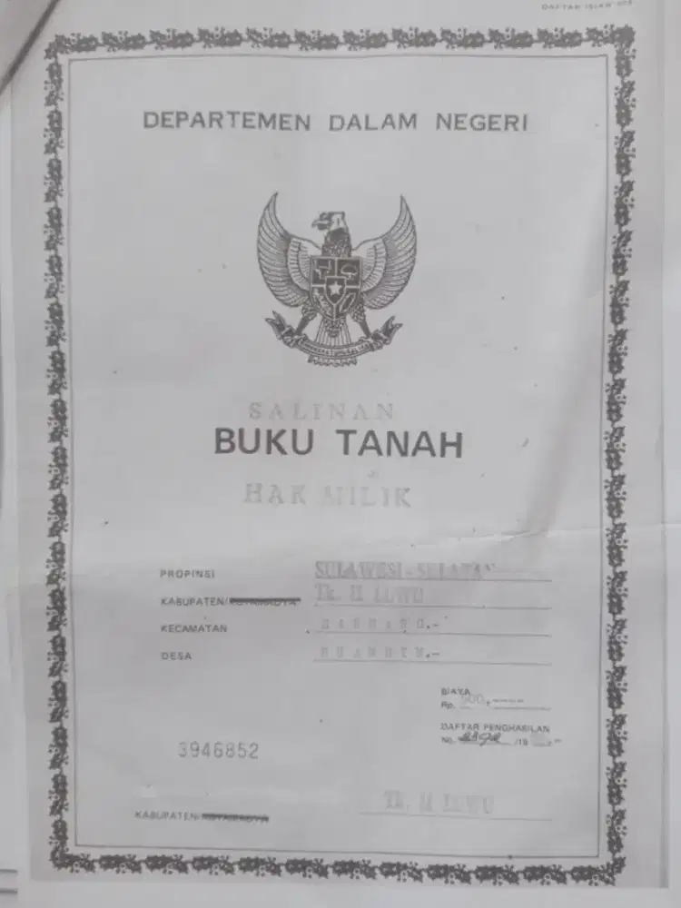 Jual lahan Murah meriah cuma 50m dari jalan poros