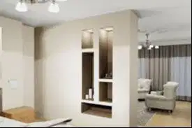 Plafon - Partisi Gypsum + Alumunium + Kaca + Cat + PVC Mantap