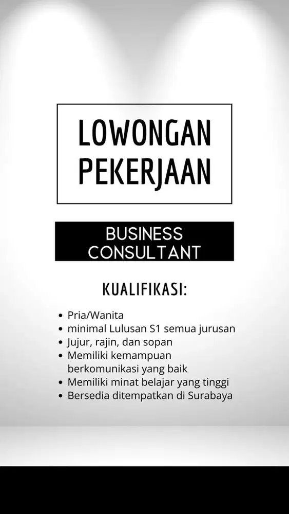 Lowongan Pekerjaan