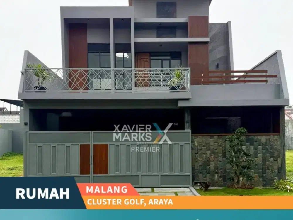 Rumah Modern Baru Gress Di Boulevard Cluster Golf, Kota Araya Malang