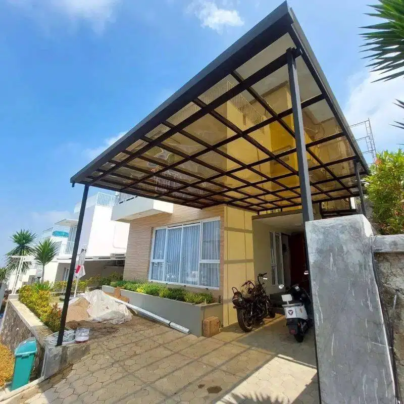 Kanopi rangka / atap solarputt grey