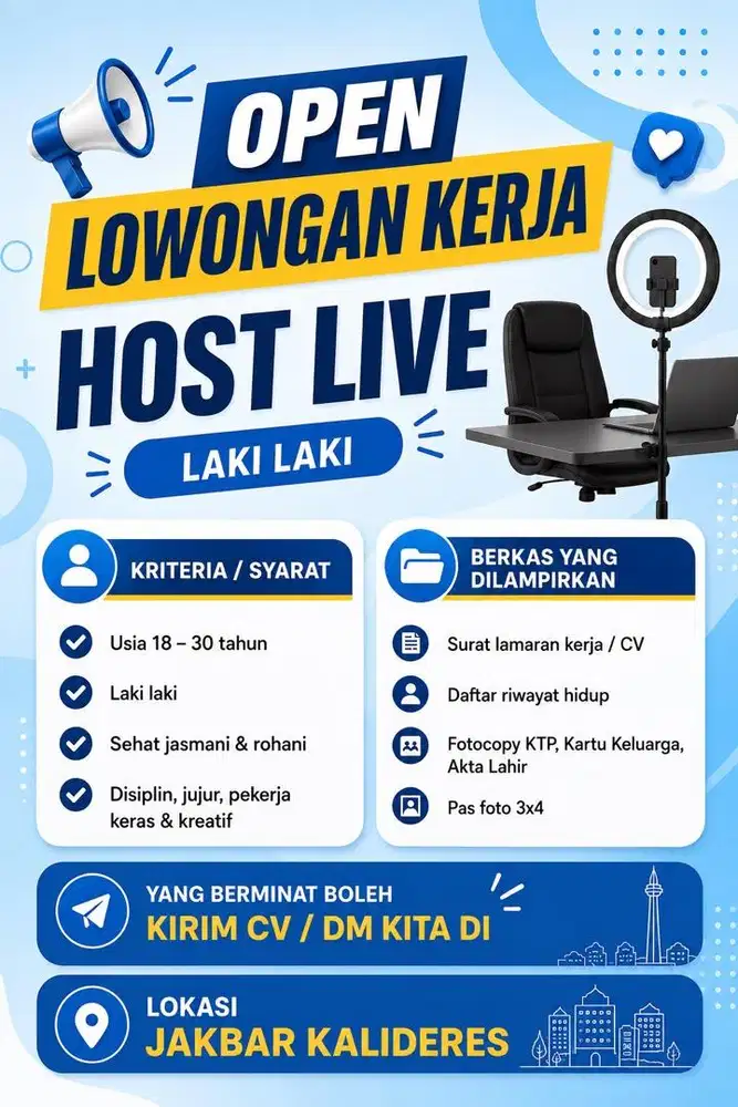 Lowongan Host live produk