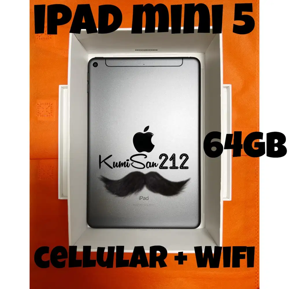 iPad Mini 5 64GB Cellular+WiFi Space Gray Resmi Indonesia iBox DiGiMAP
