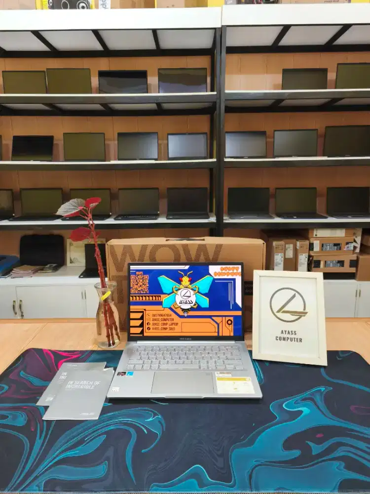 Asus vivobook OLE 14 RYZEN 5-5600H 8GB/512GB NVMe garansi on 01-2026
