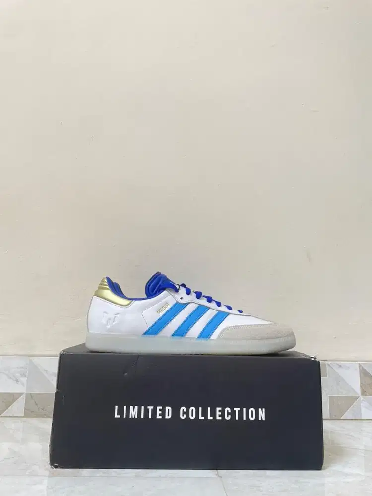 Adidas Samba Messi White Blue (Size 44) Original 100%