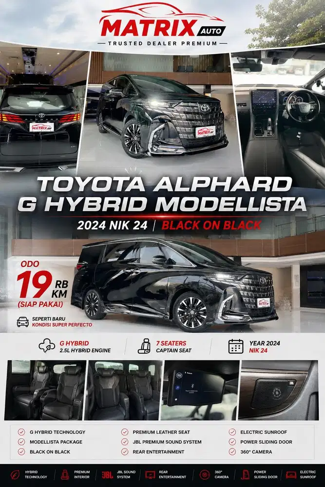 Toyota Alphard G Hybrid Modelista 2024 ! Alphard G hybrid! Alphard!
