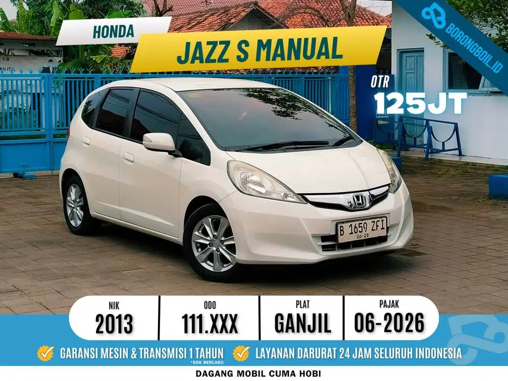 Honda Jazz S Manual 2013 MMC Putih