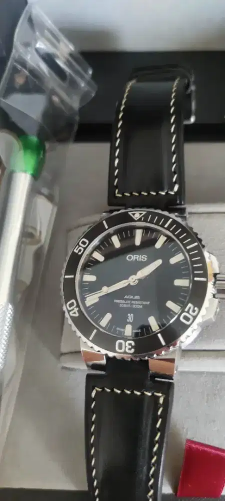 Jual Oris Aquis Black Ceramic Bezel 43.5mm stainless bracelet