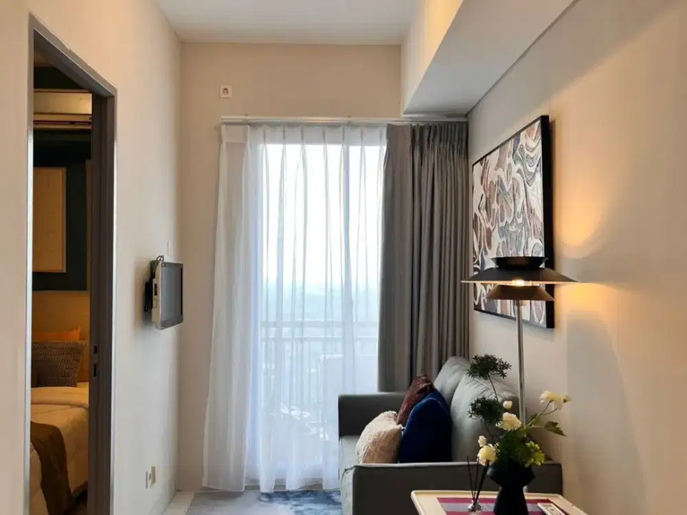 JUAL BU APARTEMEN AKASA PURE LIVING BSD 1BR SEMI FURNISHED