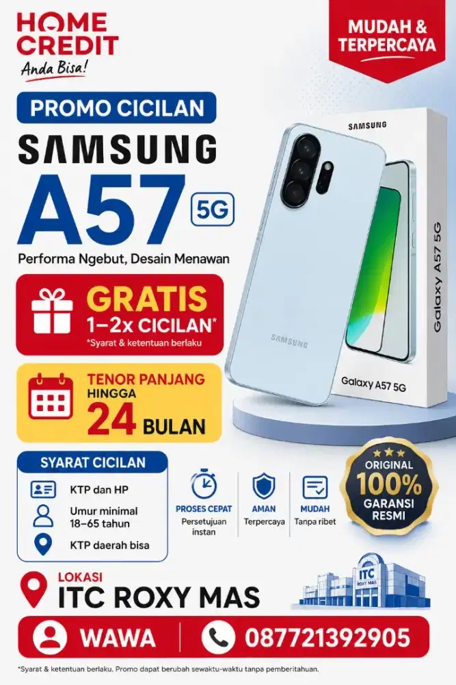 Promo cicilan Samsung A57