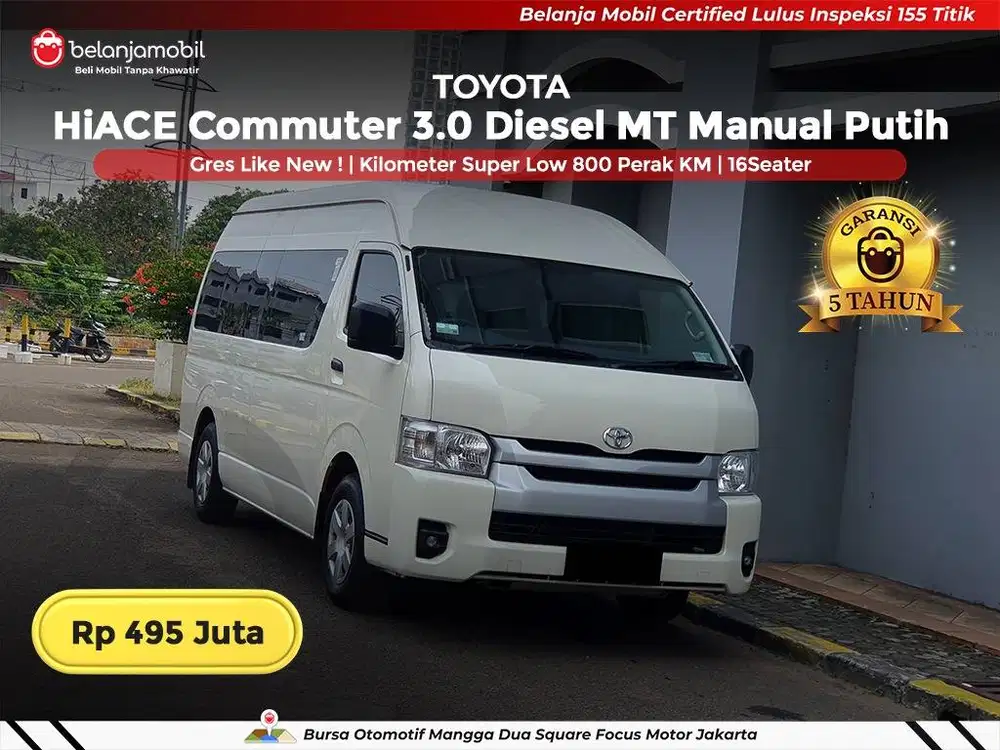 [ ODO 800 PERAK ] Toyota HiACE Commuter 3.0 Diesel MT Manual 2024 2025