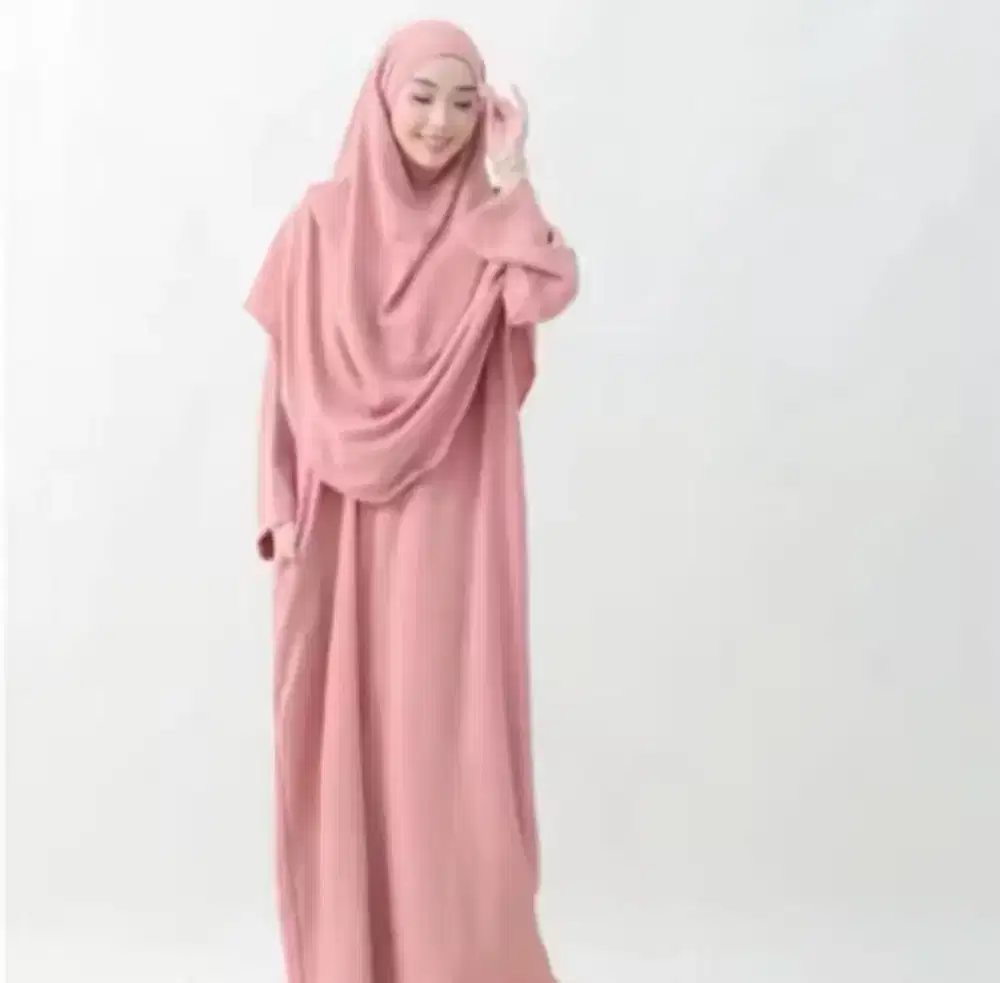 Satu set abaya +french khimar