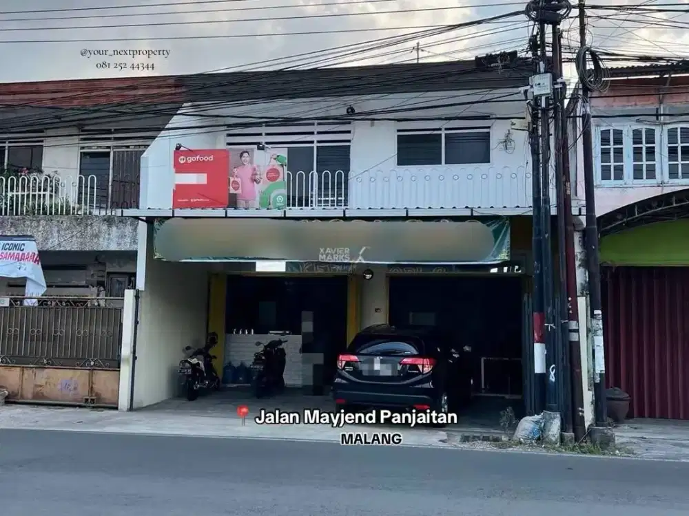 Rumah Usaha Di Poros Jalan Mayjend Panjaitan, Klojen Kota Malang