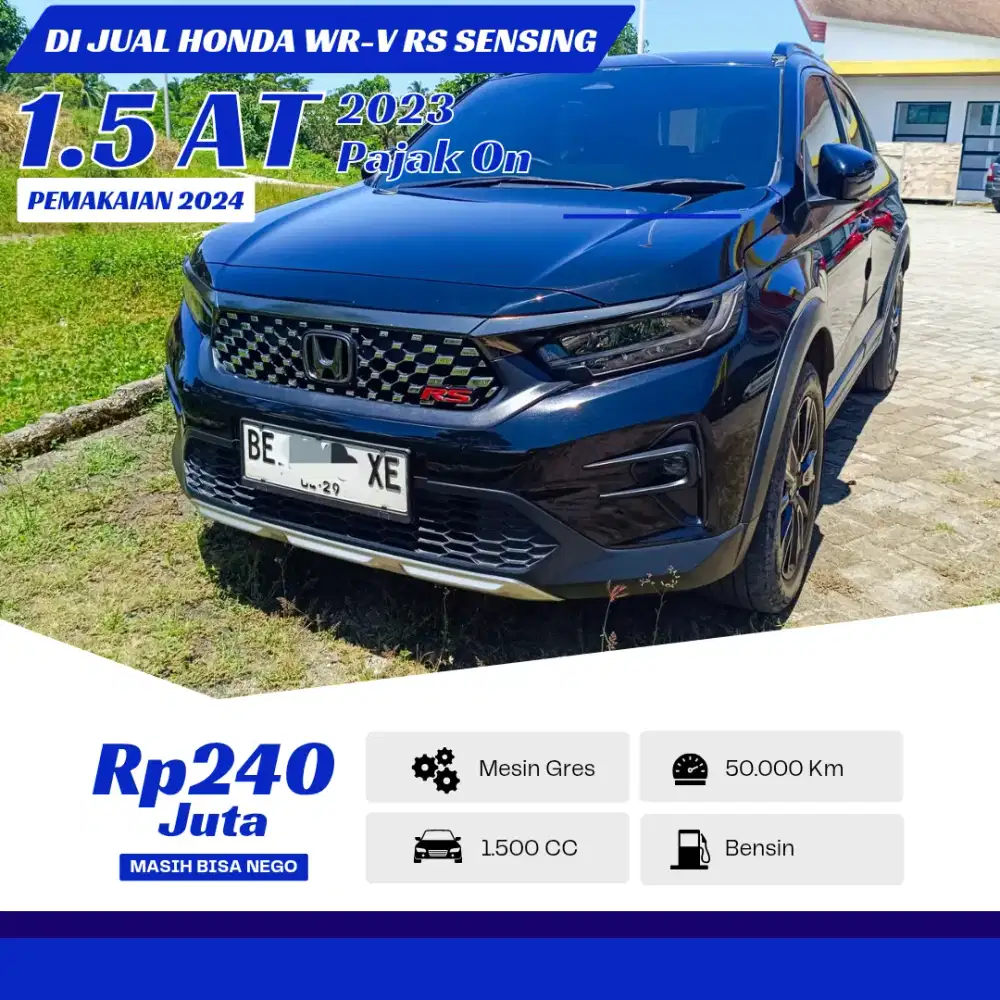 Honda WR-V RS WH Sensing 1.5/AT