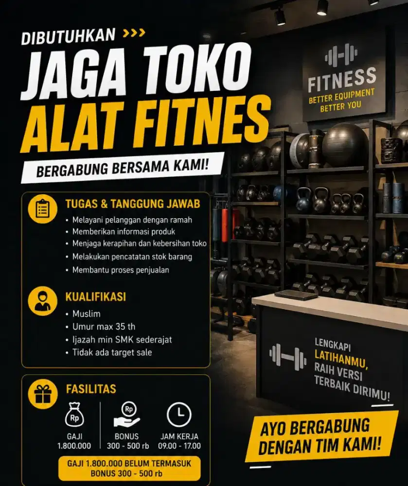 LOKER LOWONGAN KERJA JAGA TOKO