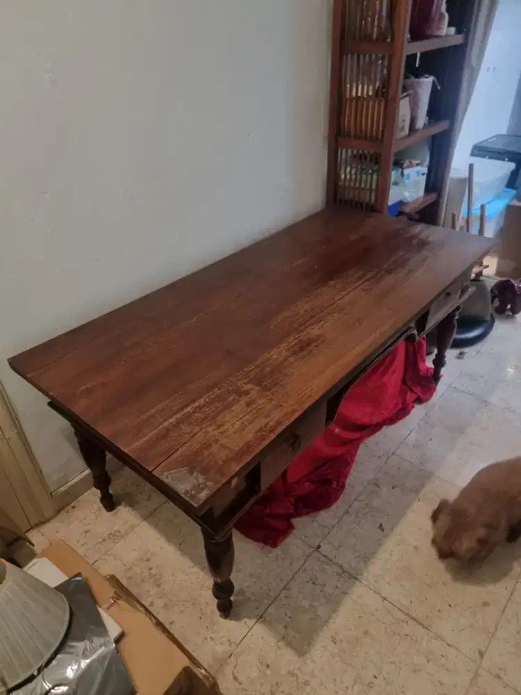 Meja Besar Kayu Jati