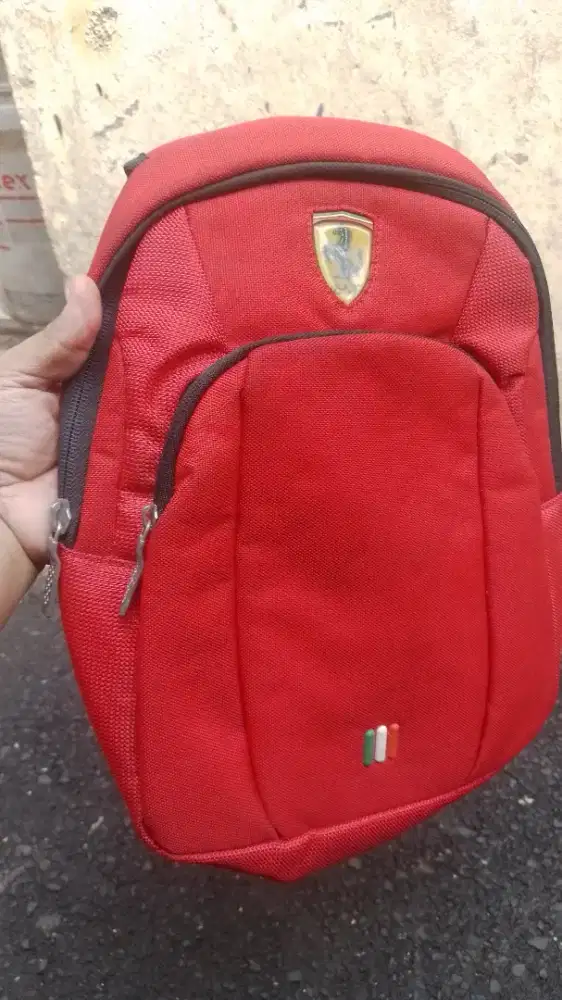 Tas Ferrari Scuderia SF Original Crossbody Selempang Merah