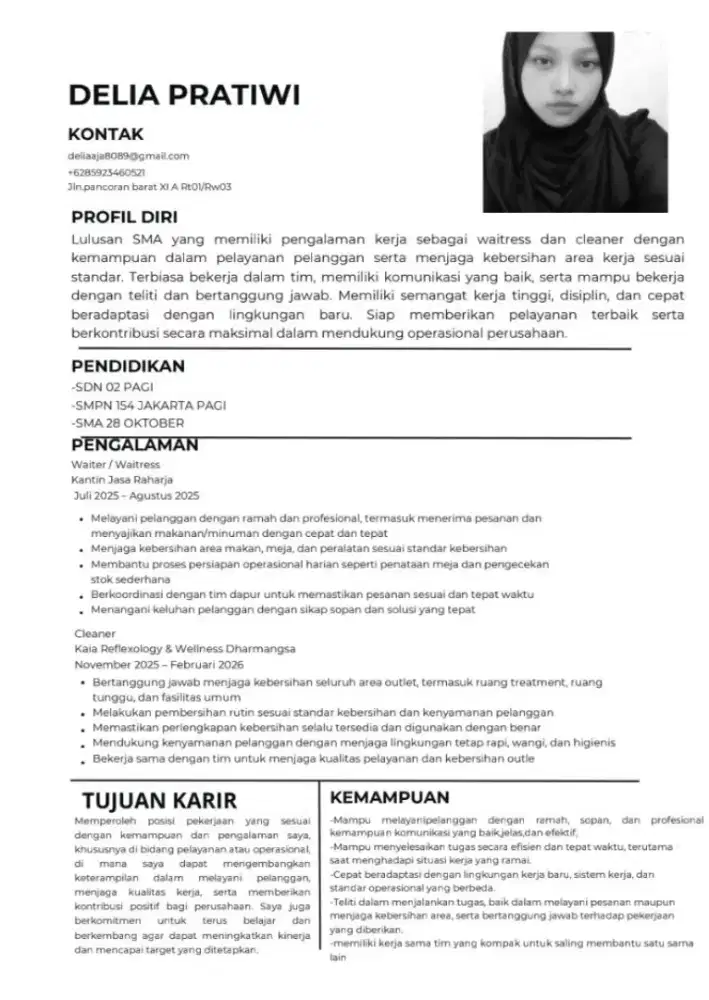 Mencari pekerjaan cleaning service dan bisa kerja secepatnya